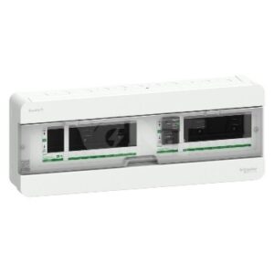 Square D Classic+ Split consumer unit - Surface mounted - 8+8 ways RCCB 40A